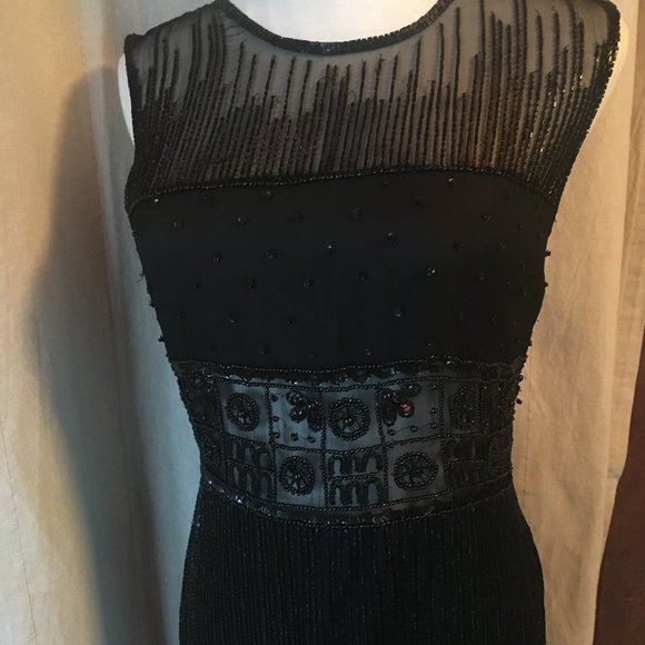 PAPÉLL EVENING BEADED SILK DRESS - Picture 2 of 2